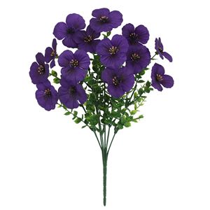 Ramo Mixto de Eucalipto Artificial de 7 Ramas y Violetas, Ecológico, Duradero, Hecho a Mano, para el Día de la Madre, para Exteriores, Venta al Por Mayor - Product Image 6