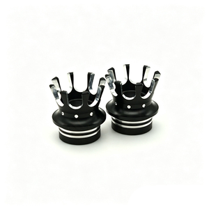 Cache-écrous d'axe avant CNC pour moto Harley XL883 X48 1200 Softail, noirs, blancs, chromés, bronze - Product Image 3