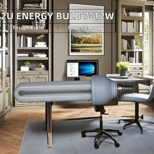 Bombilla Fluorescente de Ahorro de Energía con Forma de 2U, E27 B22, 5W 10W 12W, Luz Blanca Fría, Principio CFL - Product Image 3