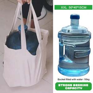 Bolsas de Lona Grandes Ecológicas al por Mayor en Varios Tamaños, Lisas, con Logotipo Personalizado Impreso, Bolsas de Compras de Lona de Algodón - Product Image 6