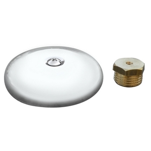 Tapa de latón con tornillo y roseta de 1/2 pulgada para accesorios de plomería - Product Image 1