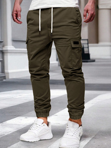 PASUXI Vente en Gros <span class=keywords><strong>Pantalon</strong></span> Cargo pour Hommes <span class=keywords><strong>Tactique</strong></span> de Travail Été Léger Ample Droit Multi-Poches Décontracté Protection du Travail - Product Image 4