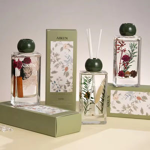 Coffret Cadeau Aikun – Diffuseur de Parfum d'Ambiance Sans Flamme aux Fleurs Séchées et Huiles Essentielles 100% Naturelles, Luxe 100ml, Anti-Moustiques - Product Image 2