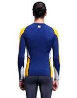 LYWISH Rash Guard pour homme en nylon et spandex anti-UV, vêtements de surf et de natation, Rash Guard imprimé personnalisé, vêtements de sport à manches longues