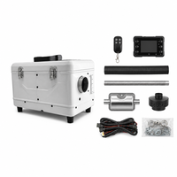 Chauffage diesel tout-en-un 8KW en aluminium avec boîte à outils, 12V 24V 220V, alimentation trois-en-un portable, 4 prises pour camion, camping-car, bateau, garage