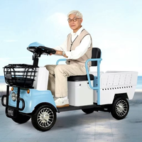 Nouveau scooter électrique à 4 roues pour personnes âgées, capacité de charge lourde de 200 kg avec panier de rangement pour le transport de marchandises
