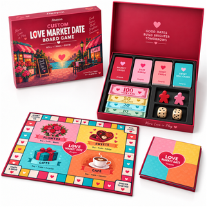 LOVE MARKET <span class=keywords><strong>DATE</strong></span> Juego de Mesa para Parejas del Día de San Valentín - Juego de Estrategia Educativo con Componentes Magnéticos Reutilizables y Reciclables - Product Image 2