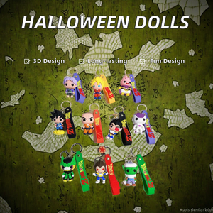 Llavero Creativo de Halloween con 6 Muñecas de Dibujos Animados, <span class=keywords><strong>Coraline</strong></span> y la <span class=keywords><strong>Puerta</strong></span> <span class=keywords><strong>Secreta</strong></span>, Llaveros de Goma para Hombres y Mujeres, Accesorio para Coche y Bolso - Product Image 2