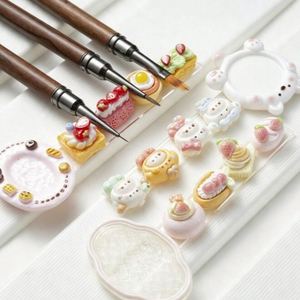 Portapenne Multifunzione in Acrilico a Forma di Cartone Animato, Mini Portapennelli in Plastica Solida <span class=keywords><strong>per</strong></span> Nail Art - Product Image 2