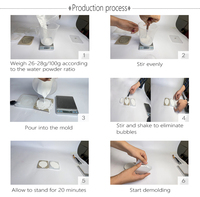 Penjualan Panas Bahan Resin Eco Jesmonite DIY Kreatif Buatan Tangan Bahan Gipsum Boneka/Ornamen/Dekorasi Bubuk Cor Berkualitas Tinggi