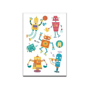 Tatuajes temporales a prueba de agua cuerpo de los niños cara <span class=keywords><strong>brazo</strong></span> <span class=keywords><strong>tatuaje</strong></span> pegatinas <span class=keywords><strong>Robot</strong></span> serie - Product Image 2