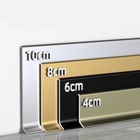 Accessoires de sol modernes personnalisés NIUYUAN OEM Plinthe en aluminium Plinthe