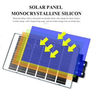 Lámpara <span class=keywords><strong>Solar</strong></span> de Seguridad para Calle de 1000W 2000W 3000W, Farola Integrada, Lámpara <span class=keywords><strong>Solar</strong></span> Exterior, Luces <span class=keywords><strong>LED</strong></span> Solares para Exteriores - Product Image 2