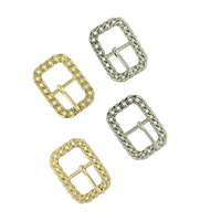Boucle à ardillon carrée Boucle de chaussure en métal Boucle de ceinture à clip de chaussure Ceinture de réglage