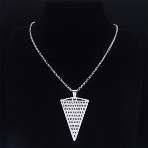 Collar de cadena de adivinación Abracadabra talismán de acero inoxidable para hombre colgantes <span class=keywords><strong>Abraxas</strong></span> collares joyería oculta Collier (NL510) - Product Image 5