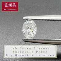 Oval şekil 3x2mm - 8x6mm DEF VS CVD elmas/HPHT Lab sentetik elmas gevşek taş takı Lab için yetiştirilen elmas