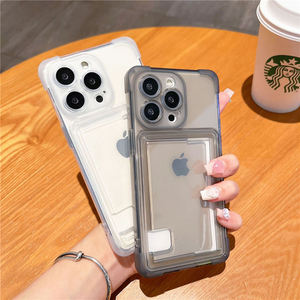 Custodia per telefono cellulare trasparente per <span class=keywords><strong>iphone</strong></span> <span class=keywords><strong>11</strong></span> 12 13 14 <span class=keywords><strong>pro</strong></span> <span class=keywords><strong>protezione</strong></span> max per <span class=keywords><strong>iphone</strong></span> 15 case di lusso con titolare della carta - Product Image 2