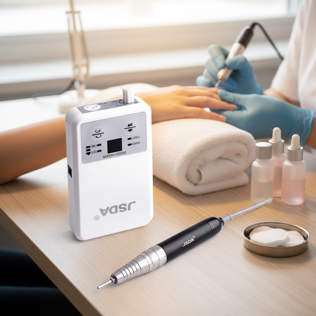 35000Rpm Brushless Motor Professional Double Removable Nail Drill 48W Rechargeable Portable Electric Desktop Cordless Nail Efile