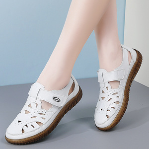 women's <strong>sandals</strong> 2026 Summer New Style <strong>Closed</strong>-<strong>Toe</strong> <strong>Sandals</strong> Roman Breathable Casual Shoes Hollow Beach Shoes - Product Image 1