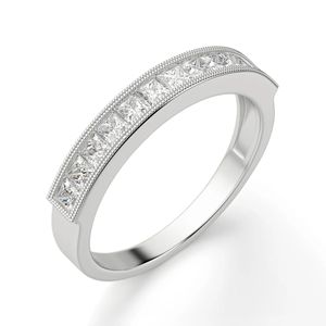 แหวนเพชรโมอิสแต่งงานสไตล์ชุดแหวนแต่งงานสำหรับเจ้าหญิงของขวัญวันเกิดครบรอบและวันเกิดแหวนหมั้น - Product Image 1