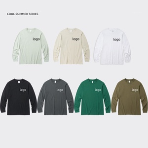 Camiseta de Manga Larga para Hombre al por Mayor, 230 g/m², Algodón Peinado, con Logotipo Personalizado - Product Image 1