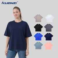 T-shirt pour femme Kuenzi, personnalisé avec logo, couleur unie, col rond, manches courtes, 100% coton, 240GSM