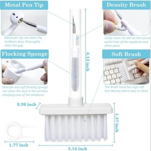 Cleaning Pen for Airpods Multifunctional Computer Laptop Claner <b>Brush</b> 5 in 1 Keyboard Cleaning <b>Dust</b> Pen <b>Brush</b> Kit - Product Image 5