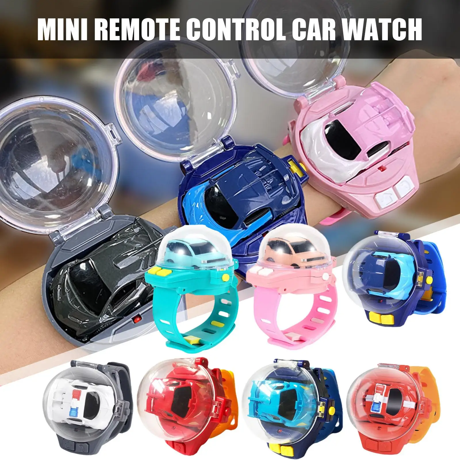 2022 New Mini Watch RC Car Remote Control Electric Wrist Infrared Sensing Racing Cars Watch For Boys Girls Gift