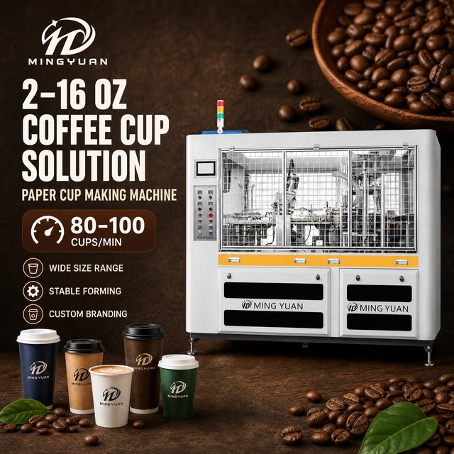 Disposable Paper Cup Making Machine 80-100pcs/min Coffee Cup Forming Machine Double Wall Coffee Cup Making Machine