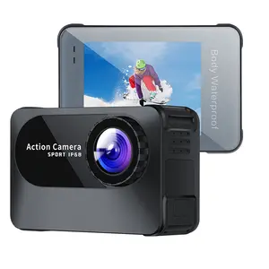 Camera Hành Động 4K Camera Ghi Hình Video Mũ Bảo Hiểm Thể Thao DV Chống Nước Điều Khiển Từ Xa WiFi Màn Hình 2 Inch