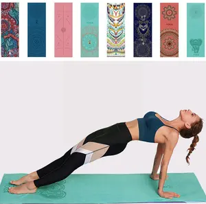 Yoga Mat baskılı Yoga battaniye kaymaz spor için egzersiz Mat jimnastik Pilates Yoga battaniye