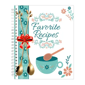 定制印刷个人空白精装笔记本食谱组织者书烹饪书写在你自己的食谱中