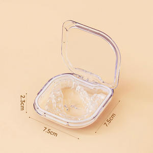 Estuche Retenedor <span class=keywords><strong>Invisalign</strong></span> para Ortodoncia Dental, Caja de Almacenamiento de Baño para Dentaduras Postizas, Contenedor de Protector Bucal, Organizador de Aparatos Dentales - Product Image 2