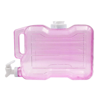 Bouilloire rectangulaire de 1,5 gallon, compatible congélateur, en PETG, avec robinet, distributeur d'eau portable pour l'extérieur, bouilloire de qualité alimentaire pour l'eau et les aliments