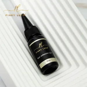 Pinky LEEM etiqueta privada personalizada extensión del cabello gel ultravioleta invisible súper fuerte UV pegamento para el cabello impermeable claro UV pegamento para el cabello