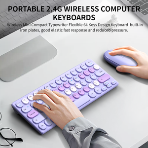 <span class=keywords><strong>Clavier</strong></span> et <span class=keywords><strong>souris</strong></span> <span class=keywords><strong>gamer</strong></span> sans fil Slim 61 touches, combo <span class=keywords><strong>clavier</strong></span> mécanique rétroéclairé RGB pour ordinateur PC portable - Product Image 3
