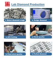 Toptan IGI Sertifikalı CVD HPHT Laboratuvarında Yetiştirilmiş Elmas Asscher Kesim Gevşek 1CT 1.5CT 2CT 3CT 5CT DEF VVS-VS Sekizgen Mücevher Yapımı İçin