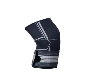 6136 Knee wraps weightlifting Breathable sports elastic knee brace with bands strong knee sleeves