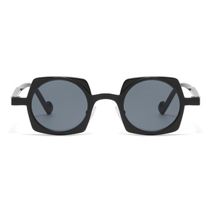 Jamie 9450 <b>Small</b> <b>Frame</b> <b>Sunglasses</b> Black Square UV400 Unisex Fashion Street Style - Product Image 5