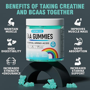 Gomitas OEM EAA, 120 Unidades, Aminoácidos <span class=keywords><strong>Esenciales</strong></span>, Contienen Suplementos BCAA, Sin GMO, Sin Gluten, Suplementos Deportivos Pre-Entrenamiento - Product Image 5