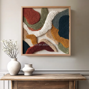 Modern Fiber Art Macrame <strong>Wall</strong> Hanging: <strong>Large</strong> Yarn Tapestry Eclectic Boho <strong>Wall</strong> <strong>Decor</strong> for Your Living Room Bedroom Dining Entryway - Product Image 3
