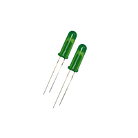 Diode LED 4mm ultra-lumineuse à lentille ronde transparente, couleurs blanc, vert, bleu, rouge, jaune, 5V, pour sécurité, emballage traversant, vente en gros