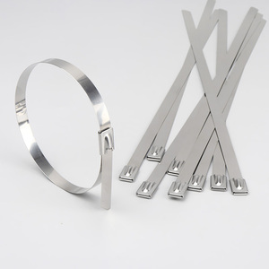 أربطة كابلات معدنية ذاتية الإغلاق من الفولاذ المقاوم للصدأ بالجملة، 4.6*100، غير مطلية، أربطة كابلات معدنية من الفولاذ المقاوم للصدأ 316، شريط تثبيت - Product Image 6