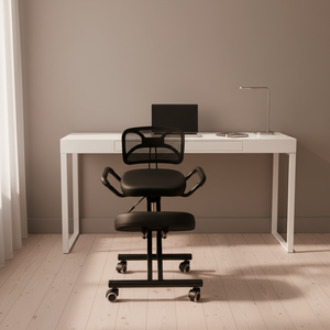 Chaises ergonomiques <span class=keywords><strong>de</strong></span> correction silencieuses à roulettes personnalisables en direct d'usine, cadre en métal avec dossier <span class=keywords><strong>pour</strong></span> le bureau et l'étude - Product Image 4