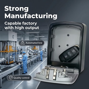 XL Black Grey Silver Color Large Capacity Storage Car <strong>Key</strong> FOB Safe <strong>Lock</strong> <strong>Box</strong> <strong>Key</strong> Lockbox <strong>for</strong> <strong>Outside</strong> Real Estate <strong>Box</strong> - Product Image 3