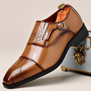 Zapatos formales de cuero de lujo, zapatos formales de negocios cómodos para hombre - Product Image 6