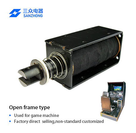 SANZHONGZHO-1585 Manufacturer Supply Custom Automated Equipment Push-Pull Frame-Type DC12-240V Game Machine Solenoid