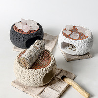 Diffuseur de cire en béton de marque LAVO en gros, écologique, résistant à la chaleur, durable, portable, pour parfum d'intérieur et aromathérapie, en cristal
