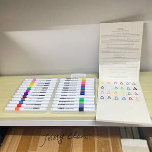 Low Odor Water Based Custom Acrylic <b>Paint</b> Markers Set for <b>Rock</b> Wood Metal Plastic Glass Canvas Ceramic DIY Painting - Product Image 3