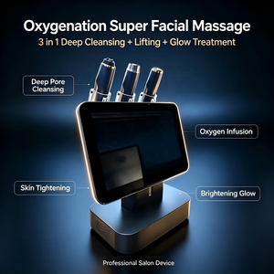 Appareil de soin du visage 3 en 1 CO2 Bubble Facial, masseur facial super performant avec kits de capsules <span class=keywords><strong>Oxy</strong></span> Neo pour salon ou usage domestique - Product Image 1